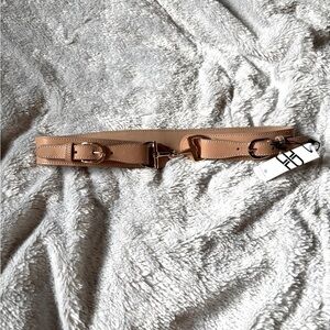 B-Low the Belt horse bit closure camel colored belt